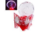 EU Plug Colorful White LED Crystal Wall Lamp with Switch AC 85 265V Red