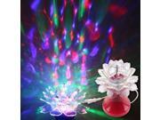 Mini LED Lotus Flower RGB Color Night Lights Desk Lamp for Home Living Bedroom Decoration Red