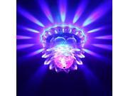 Mini Lotus Rotating RGB Stage Light 48 LEDs Sunflower LED Stage Light for Party Bar DJ