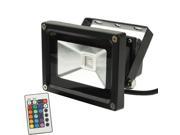 High Power 10W Waterproof RGB LED Floodlight Lamp with Remote Controller AC 85 265V Luminous Flux 800 900lm