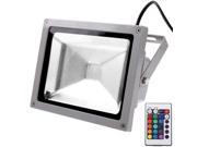 20W Waterproof RGB LED Floodlight Lamp with Remote Control AC 85 265V