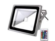 30W Waterproof RGB LED Floodlight Lamp with Remote Control AC 85 265V