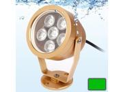 6W Green LED Underwater Light DC 10 18V Luminous Flux 480 540lm