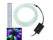 2 in 1 Casing Waterproof RGB LED Rope Light with Controller Flashing Fading Chasing Effect Length 2M
