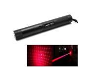 1mw 650nm Red Beam Flashlight Gypsophila Pattern Adjustable Focus Laser Pointer Black