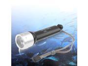 40m Diving CREE Q5 LED 200lm 1 mode LED Flashligh Black