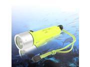 40m Diving CREE Q5 LED 200lm 1 mode LED Flashligh Light Green