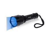 UltraFire C8 Blue Light 120lm 5 mode LED Flashlight Black