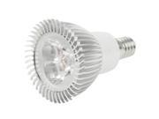 E14 3W White 3 LED Spotlight Bulb AC 220V