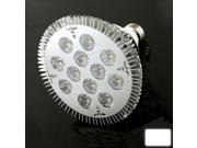 E27 12W White LED Energy Saving Spotlight Bulb AC 85 265V