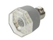 3W White 23 LED Sound Control Light Bulb Base Type E27 AC 220V 240V