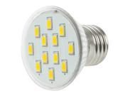 E27 6W White 12 LED 5630 SMD Spotlight Bulb AC 220V