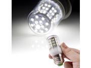 PULUZ E27 3528 SMD 6.0W AC 220V 540LM LED Corn Light Lamp with Transparent Cover White Light 60 LEDs