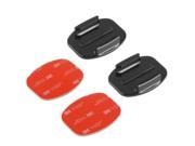 PULUZ 2 Flat Surface Mounts 2 Adhesive Mount Stickers for GoPro HERO4 3 3 2 1