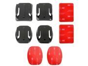 PULUZ 2 Curved Surface Mounts 2 Flat Surface Mounts 4 Adhesive Mount Stickers for GoPro HERO4 3 3 2 1