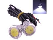 2x 3W 120LM Waterproof Eagle Eye Light White LED Light for Vehicles Cable Length 60cm Pack of 2