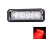 MZ 12W 720LM 635nm 4 LED Red Light Wired Car Flashing Warning Signal Lamp DC12 24V Wire Length 95cm