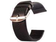 Kakapi Subtle Texture Brushed Buckle Genuine Leather Watchband for Apple Watch 42mm Black
