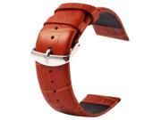 Kakapi Crocodile Texture Classic Buckle Genuine Leather Watchband for Apple Watch 42mm Brown