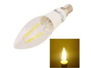 YouOKLight E14 2W 160LM White Light 2 COB LED Candle Bulbs Edison LED Filament Light Lamp AC 85 265V