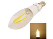 YouOKLight E14 4W 320LM White Light 4 COB LED Candle Bulbs Edison LED Filament Light Lamp AC 85 265V