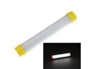 USB Rechargeable 2.5W 5 Modes Outdoor LED Light Tube Length 20cm Yellow