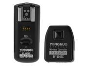 YONGNUO RF 602 N Wireless Flash Trigger Transmitter Receiver Set with 3.5mm PC Sync Cord for Nikon Camera Black