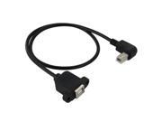 USB 2.0 Type B Male to Female Printer Scanner Extension Cable for HP Dell Epson Length 50cm Black
