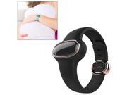Health Safety Smart Bluetooth Birthstone Bracelet with Radiation Alert Dangerous Actions Remind Pedometer for Pregnant Black