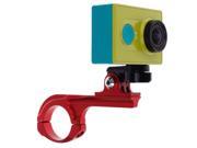 Bicycle Handlebar Holder with Connector Mount for Xiaomi Yi Sport Camera Red