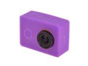 Silicone Gel Protective Case for Xiaomi Yi Sport Camera Purple