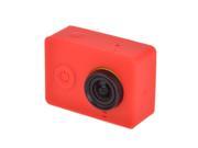 Silicone Gel Protective Case for Xiaomi Yi Sport Camera Red