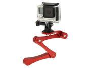 PULUZ CNC Foldable Selfie Grip Handheld Stick For GoPro HERO4 3 3 2 Camera Xiaomi Yi SJ4000 SJ5000 SJ6000 Red