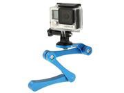 PULUZ CNC Foldable Selfie Grip Handheld Stick For GoPro HERO4 3 3 2 Camera Xiaomi Yi SJ4000 SJ5000 SJ6000 Blue