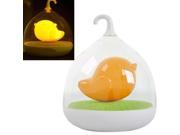 Smart Inductive Saving Light USB Rechargeable Birdcage Lamp for Camping Adventure Nocturnal Children Toy Orange