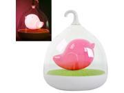 Smart Inductive Saving Light USB Rechargeable Birdcage Lamp for Camping Adventure Nocturnal Children Toy Pink