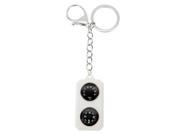 Creative Metal Key Chain with Compass Thermometer