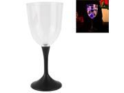 8 mode LED Colorful Light Flashing Red Wine Goblet for Bar