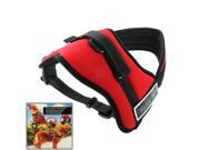 Soft Thicken Pet Chest Suspenders Dog Traction Rope Size S 35 50cm Red