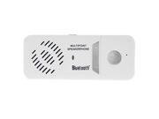 Bluetooth Multipoint Speakerphone Sun Visor Bluetooth Car Kit with Car Charger White