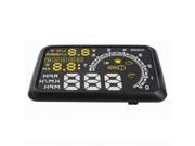 W02 Bluetooth 5.5 inch Car OBD II HUD Warning System Vehicle mounted Head Up Display Projector with LED Support Fuel Consumption Over Speed Alarm Water T