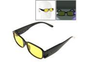 UV Protection Yellow Resin Lens Reading Glasses with Currency Detecting Function 2.50D