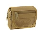 Stylish Nylon Tactical Double Waist Bags Camping Outdoor Sport Casual Waist Pack Zipper Pouch Bag Khaki