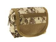 Stylish Nylon Tactical Double Waist Bags Camping Outdoor Sport Casual Waist Pack Zipper Pouch Bag Desert Digital