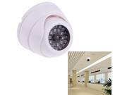 Realistic Looking Dummy Security CCTV Camera with Flashing Red LED White