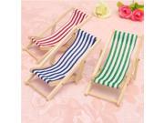 Lovely Dolls House 1 12 Scale Miniature Foldable Wooden Deckchair