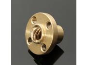 Brass Flange Nut For 3D Printer Z Axis 8mm Stainless Steel