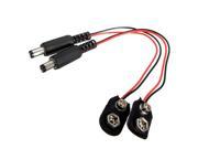 2Pcs 9V Battery Buckle Snaps Power Cable Connector For Arduino