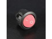 5Pcs Mini Round Red 2 Pin SPST ON OFF Rocker Switch Button