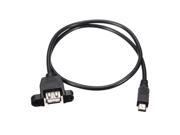 50CM 5Pin Mini USB Male To USB 2.0 Female Cable Extension Cable
